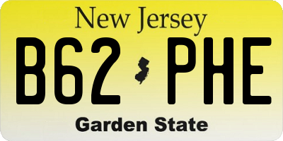 NJ license plate B62PHE