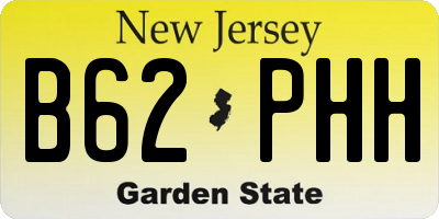 NJ license plate B62PHH