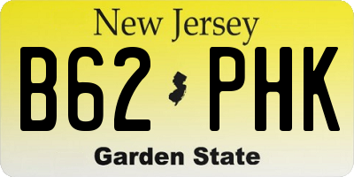 NJ license plate B62PHK