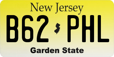 NJ license plate B62PHL