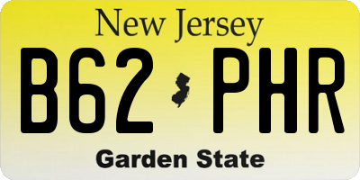 NJ license plate B62PHR