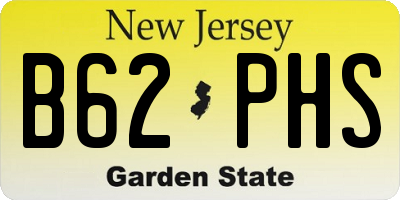 NJ license plate B62PHS