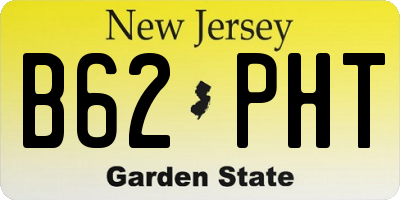 NJ license plate B62PHT