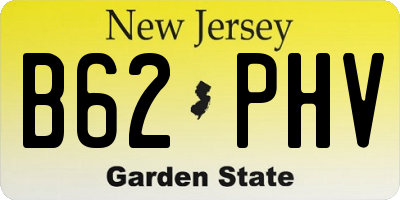 NJ license plate B62PHV