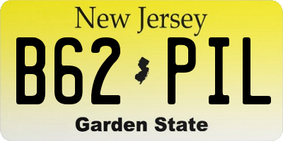 NJ license plate B62PIL
