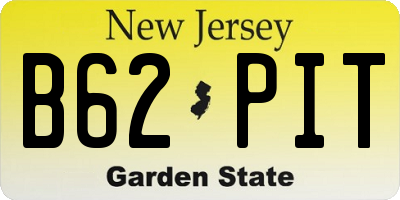 NJ license plate B62PIT
