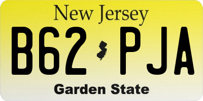 NJ license plate B62PJA