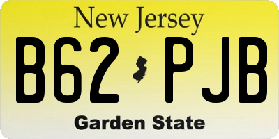 NJ license plate B62PJB