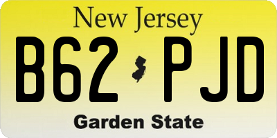 NJ license plate B62PJD
