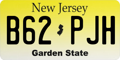 NJ license plate B62PJH