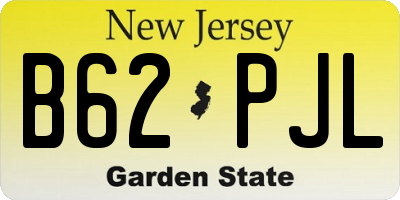 NJ license plate B62PJL