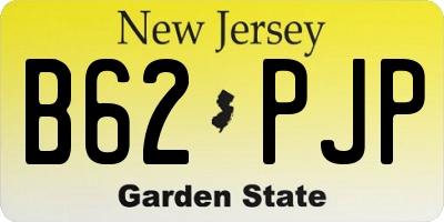 NJ license plate B62PJP