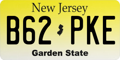 NJ license plate B62PKE