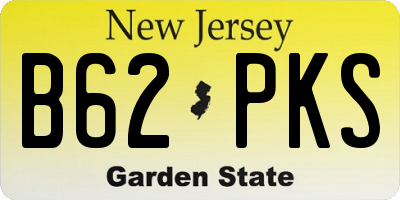 NJ license plate B62PKS