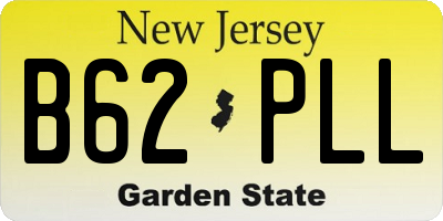 NJ license plate B62PLL