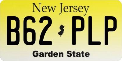 NJ license plate B62PLP
