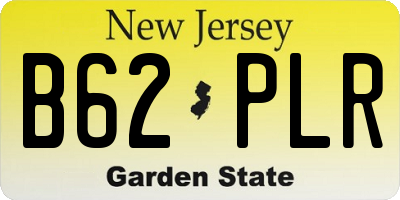 NJ license plate B62PLR