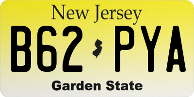 NJ license plate B62PYA