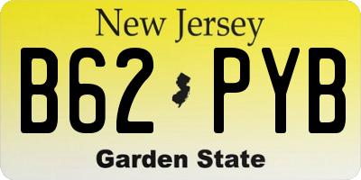 NJ license plate B62PYB