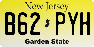 NJ license plate B62PYH