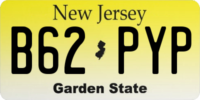 NJ license plate B62PYP