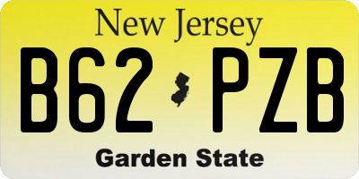 NJ license plate B62PZB