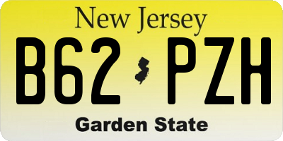 NJ license plate B62PZH