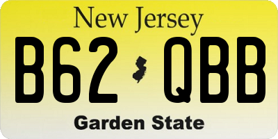 NJ license plate B62QBB