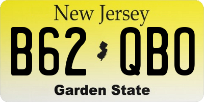 NJ license plate B62QBO