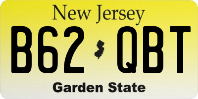 NJ license plate B62QBT