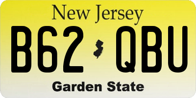 NJ license plate B62QBU