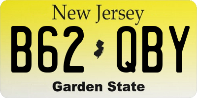 NJ license plate B62QBY