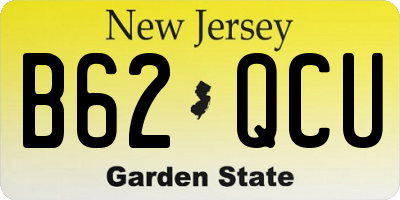 NJ license plate B62QCU