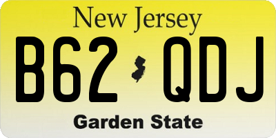 NJ license plate B62QDJ