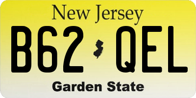 NJ license plate B62QEL