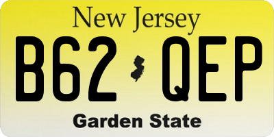 NJ license plate B62QEP