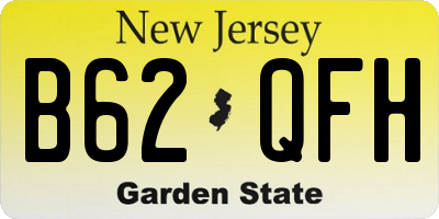 NJ license plate B62QFH
