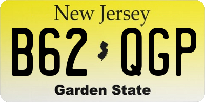 NJ license plate B62QGP
