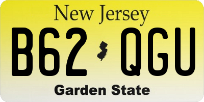 NJ license plate B62QGU
