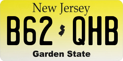 NJ license plate B62QHB