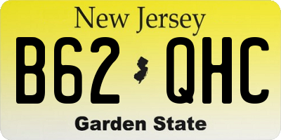 NJ license plate B62QHC