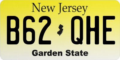 NJ license plate B62QHE