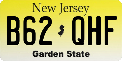 NJ license plate B62QHF