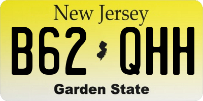 NJ license plate B62QHH