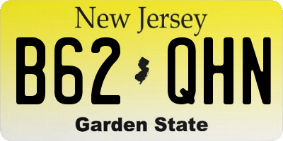 NJ license plate B62QHN