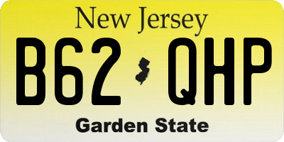 NJ license plate B62QHP