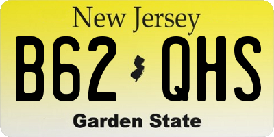 NJ license plate B62QHS
