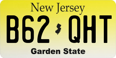 NJ license plate B62QHT