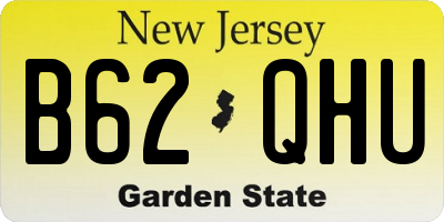 NJ license plate B62QHU
