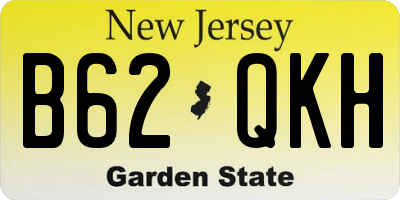 NJ license plate B62QKH